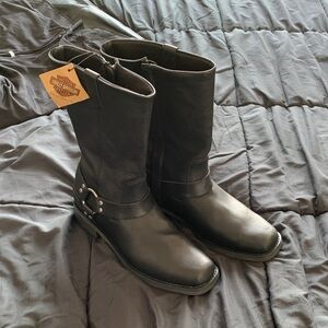 Harley-Davidson Black Leather Men's Boots